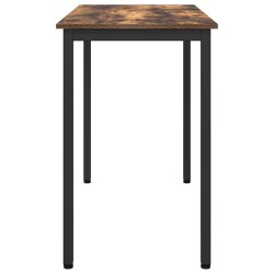 table Chêne fumé 100 x 50 x 76,5 cm Bois d'ingénierie et acier 549313549313