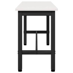 Banc de salle à manger 2 pcs Blanc 100 x 32,5 x 49 cm 549323549323