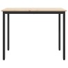 table Naturel 100 x 50 x 77 cm Bois d'ingénierie et acier 549326549326