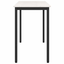 table Blanc 100 x 50 x 77 cm Bois d'ingénierie et acier 549327549327