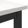 table Blanc 100 x 50 x 77 cm Bois d'ingénierie et acier 549327549327