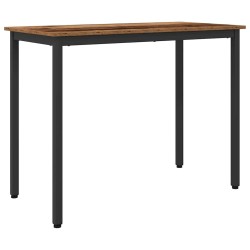 table Bois ancien 100 x 50 x 76,5 cm Bois d'ingénierie et acier 549332549332