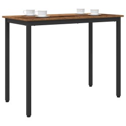 table Bois ancien 100 x 50 x 76,5 cm Bois d'ingénierie et acier 549332549332