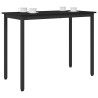 table Chêne noir 100 x 50 x 76,5 cm Bois d'ingénierie et acier 549336549336