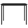 table Chêne noir 100 x 50 x 76,5 cm Bois d'ingénierie et acier 549336549336