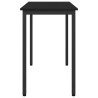 table Chêne noir 100 x 50 x 76,5 cm Bois d'ingénierie et acier 549336549336