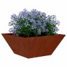 Cache-pot de jardin 5 pcs Rouillé 35 x 35 x 15 cm 549347549347