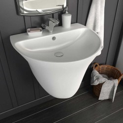 Lavabo Blanc 56 x 48 x 42 cm Céramique Émaillée 549385549385