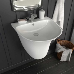 Lavabo Blanc 47 x 45 x 37 cm Céramique Émaillée 549389549389