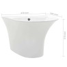 Lavabo Blanc 47 x 45 x 37 cm Céramique Émaillée 549389549389