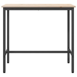 table Naturel 100 x 50 x 91 cm Bois d'ingénierie et acier 549393549393