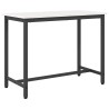 table Blanc 100 x 50 x 77 cm Bois d'ingénierie et acier 549394549394