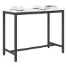 table Blanc 100 x 50 x 77 cm Bois d'ingénierie et acier 549394549394