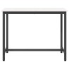 table Blanc 100 x 50 x 77 cm Bois d'ingénierie et acier 549394549394