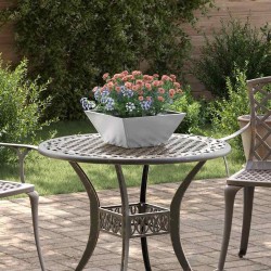 Cache-pot de jardin 5 pcs Argent 35 x 35 x 15 cm 549395549395