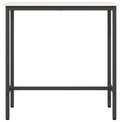 table Blanc 100 x 40 x 101 cm Bois d'ingénierie et acier 549404549404