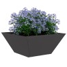 Cache-pot de jardin Noir 35 x 35 x 15 cm Acier laminé à froid 549406549406