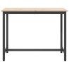 table Naturel 100 x 50 x 77 cm Bois d'ingénierie et acier 549408549408