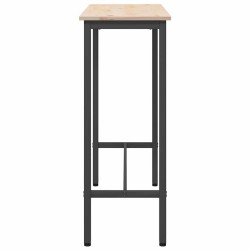 table Naturel 100 x 40 x 101 cm Bois d'ingénierie et acier 549409549409