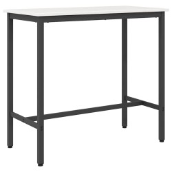 table Blanc 100 x 50 x 91 cm Bois d'ingénierie et acier 549420549420