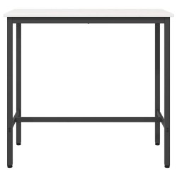 table Blanc 100 x 50 x 91 cm Bois d'ingénierie et acier 549420549420