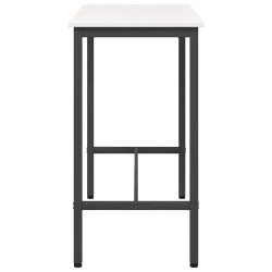 table Blanc 100 x 50 x 91 cm Bois d'ingénierie et acier 549420549420