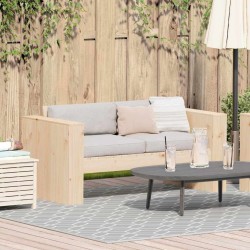 Canapé de jardin Naturel 134 x 60 x 62 cm Bois de pin massif 549423549423
