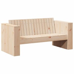 Canapé de jardin Naturel 134 x 60 x 62 cm Bois de pin massif 549423549423