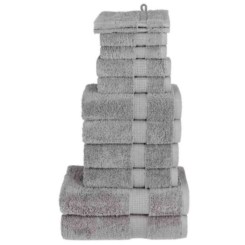 Ensemble de serviettes de qualité supérieure SOLUND 12 pcs gris 549430549430