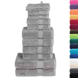 Ensemble de serviettes de qualité supérieure SOLUND 12 pcs gris 549430549430