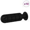 Poignées de table de baby-foot 10 pcs Noir 2,8 x 2,8 x 9,3 cm 549438549438