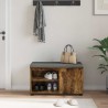 Banc d'entrée avec coussin Chêne Fumé 80 x 38 x 46 cm 549440549440