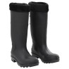 Bottes de pluie avec chaussettes amovibles noir taille 40 PVC 549443549443
