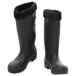 Bottes de pluie avec chaussettes amovibles noir taille 40 PVC 549443549443
