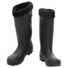 Bottes de pluie avec chaussettes amovibles noir taille 40 PVC 549443549443