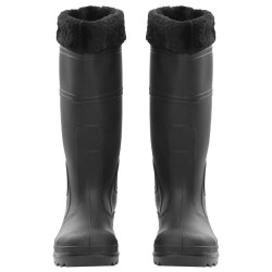 Bottes de pluie avec chaussettes amovibles noir taille 40 PVC 549443549443