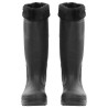 Bottes de pluie avec chaussettes amovibles noir taille 40 PVC 549443549443