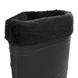 Bottes de pluie avec chaussettes amovibles noir taille 40 PVC 549443549443