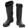 Bottes de pluie avec chaussettes amovibles noir taille 39 PVC 549445549445