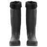 Bottes de pluie avec chaussettes amovibles noir taille 39 PVC 549445549445