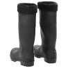 Bottes de pluie avec chaussettes amovibles noir taille 39 PVC 549445549445