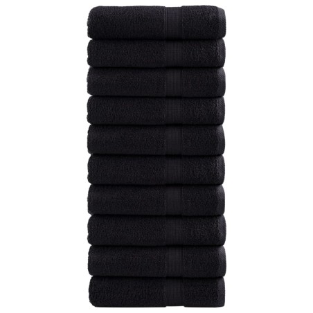 Serviettes de douche de qualité supérieure SOLUND 10 pcs noir 549461549461