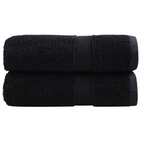 Serviettes de toilette Premium SOLUND 2 pièces Noir 30 x 30 cm 600 g/m² 549472549472