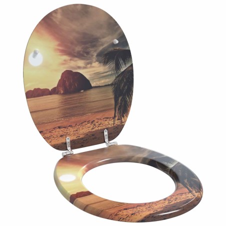 Siège de toilette à fermeture douce Orange 44 x 38 cm 549478549478