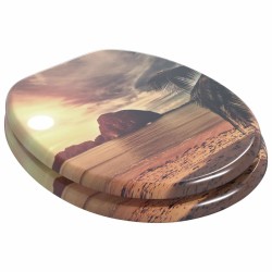 Siège de toilette à fermeture douce Orange 44 x 38 cm 549478549478