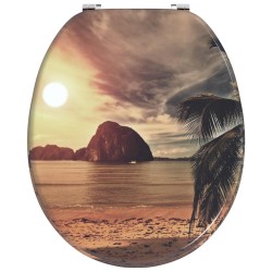 Siège de toilette à fermeture douce Orange 44 x 38 cm 549478549478