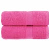 Serviettes de toilette Premium SOLUND 2 pièces Rose 30 x 30 cm 600 g/m² 549483549483