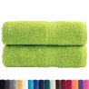Serviettes de toilette Premium SOLUND 2 pièces Vert pomme 30 x 30 cm 600 g/m² 549490549490