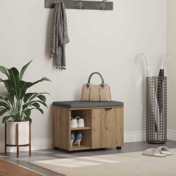 Banc d'entrée avec coussin Chêne Artisanal 60 x 38 x 46 cm 549495549495