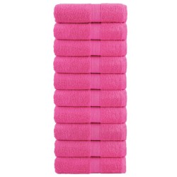 Serviettes de toilette Premium SOLUND 10 pièces Rose 30 x 30 cm 600 g/m² 549499549499